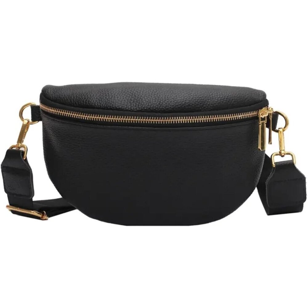 Leather Crossbody Bag Women Adjustable Capacity Multi-Use Organize